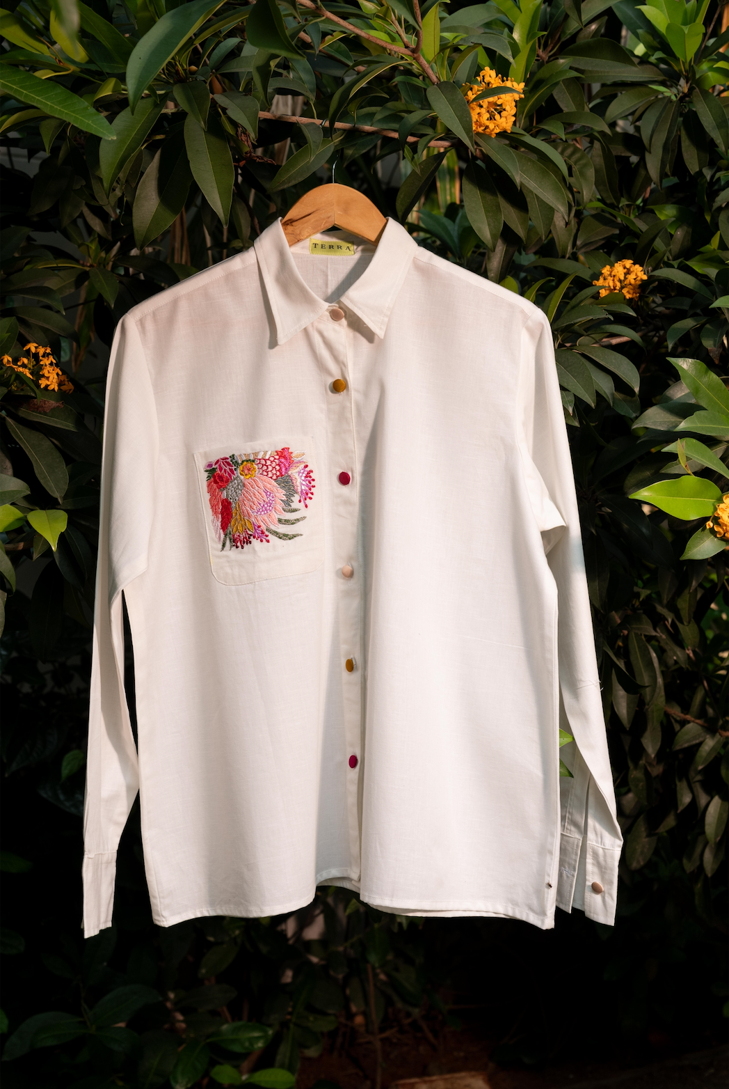 Flower Pocket Shirt